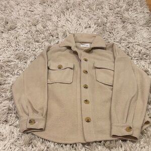 Women’s Gliks Beige Button-Up Jacket